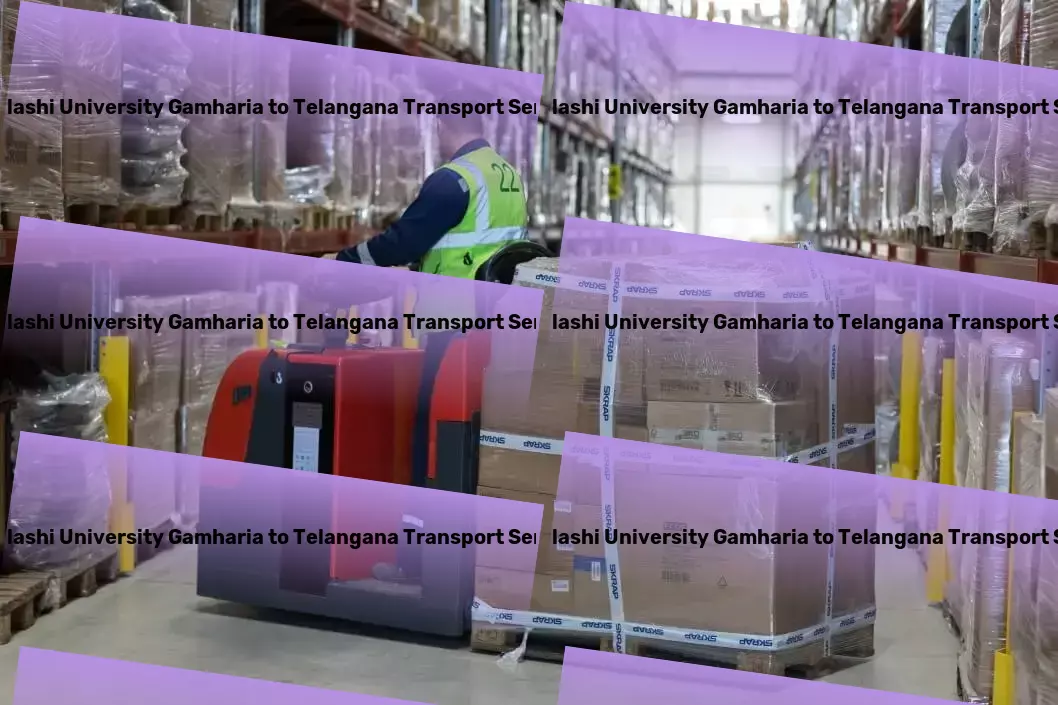 Abhilashi University Gamharia to Telangana Transport Nationwide freight