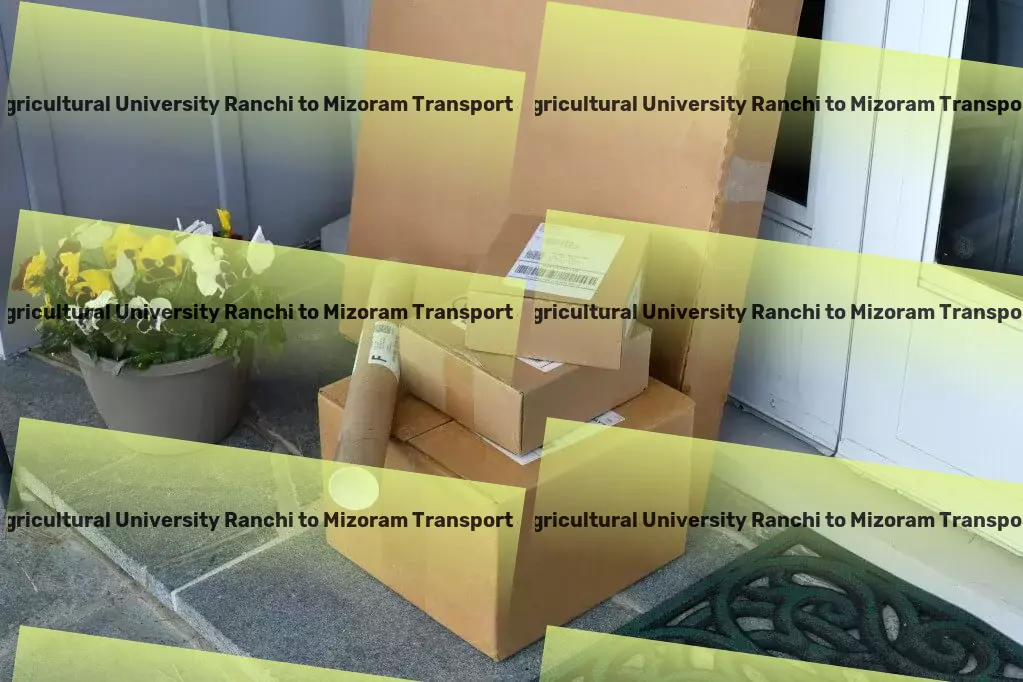 Birsa Agricultural University Ranchi to Mizoram Transport Express parcel shipment services